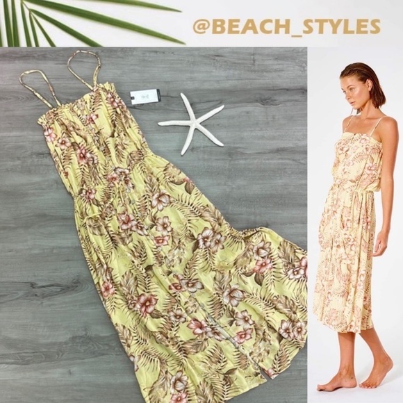 🔆RIP CURL🔆 PLAYABELLA MIDI DRESS - Picture 1 of 15